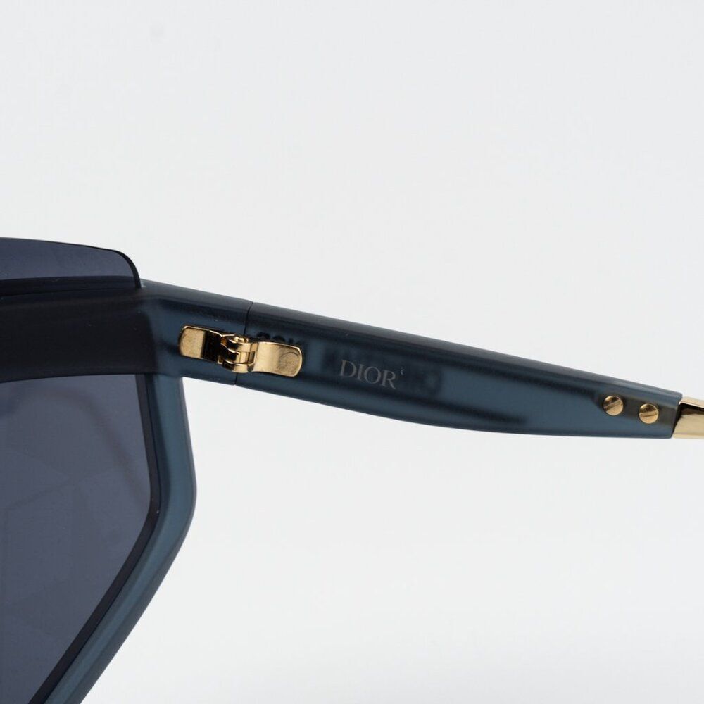 Dior Women Sunglasses Matte Blue Silver Mirrored DIORCLUB M2U 31B7 BRAND NEW - Picture 6 of 11